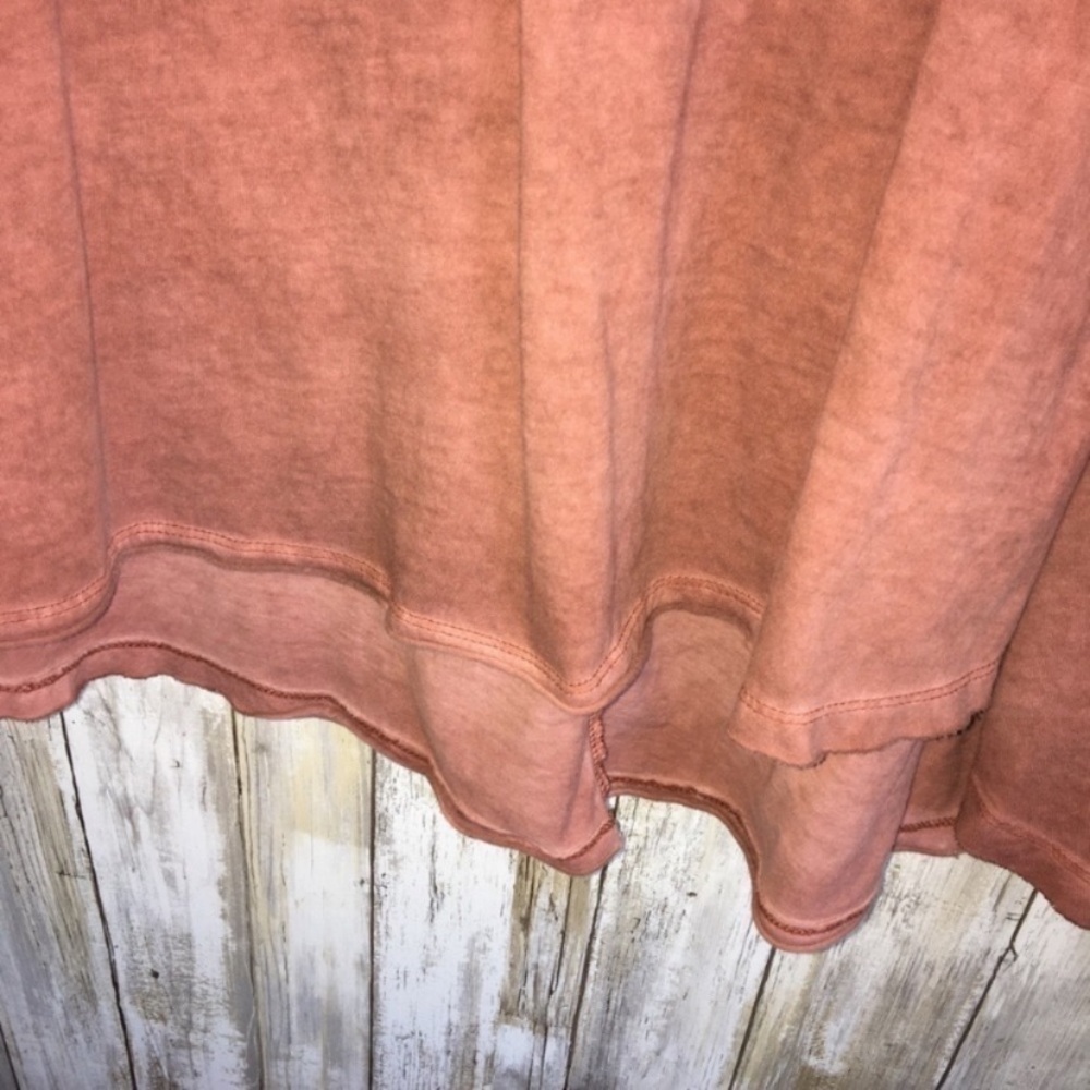Umgee Dusty Rose High Low Blouse - Picture 3 of 4